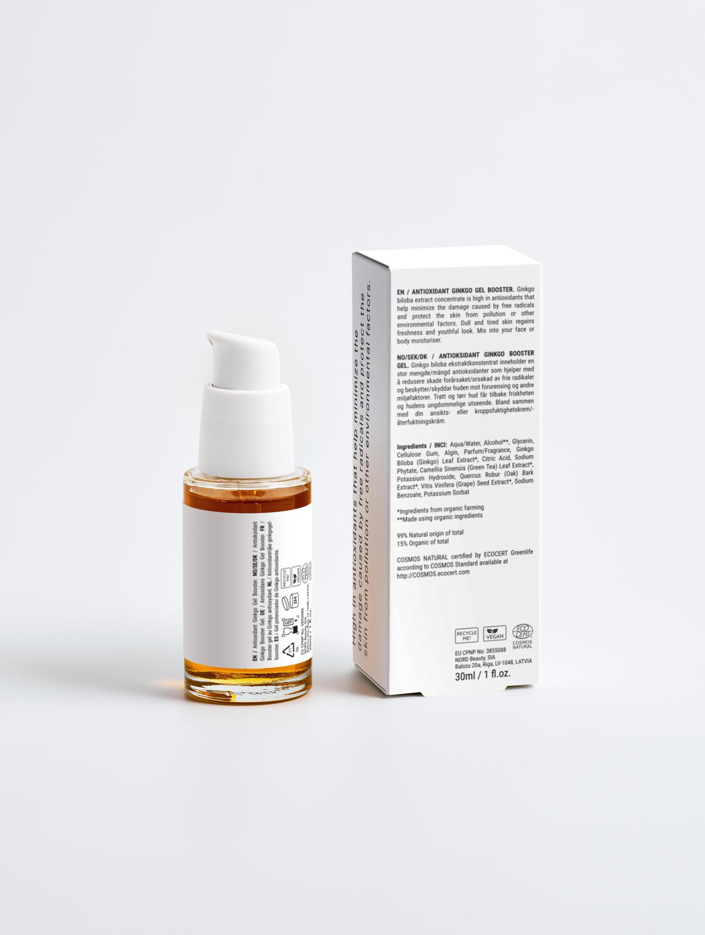 Antioxidant Ginkgo Gel Booster 30ml
