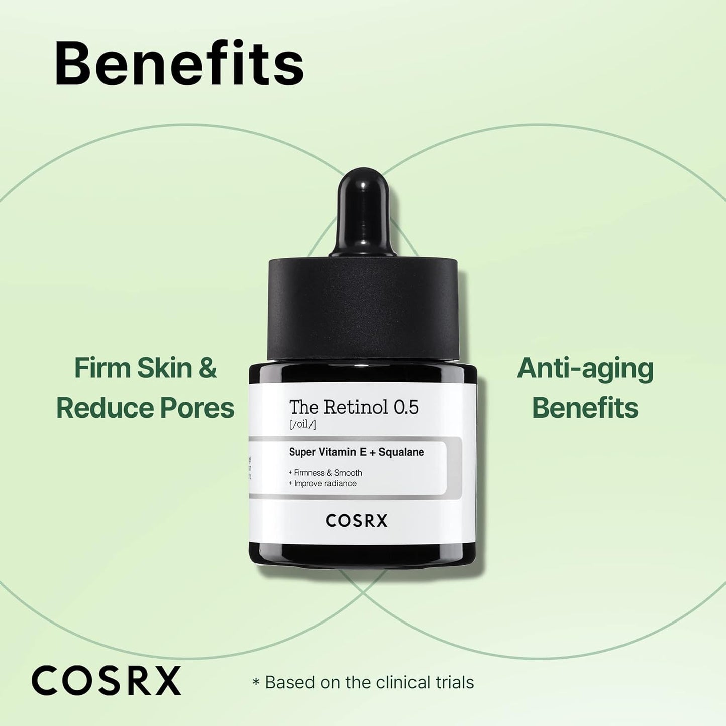 COSRX Retinol 0.5 Oil, Anti-aging Serum, Reduce Wrinkles, Fine Lines, and Signs of Aging