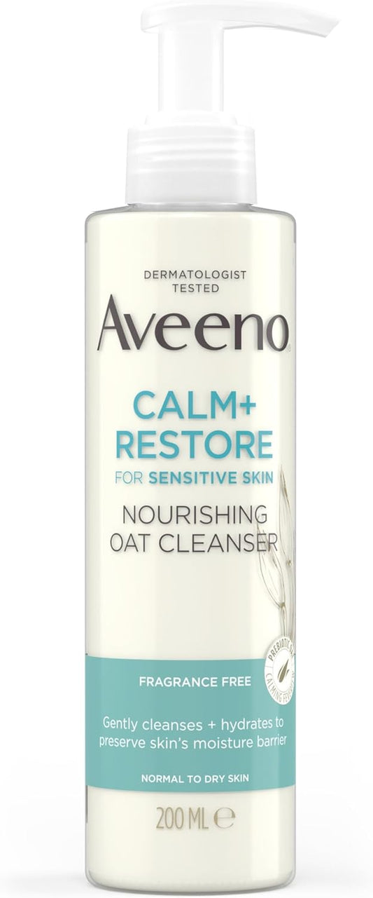 Aveeno Face Calm + Restore Nourishing Oat Cleanser 200ml