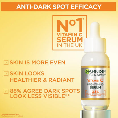 Garnier Vitamin C Serum for Face, Anti-Dark Spots & Brightening Serum 30ml