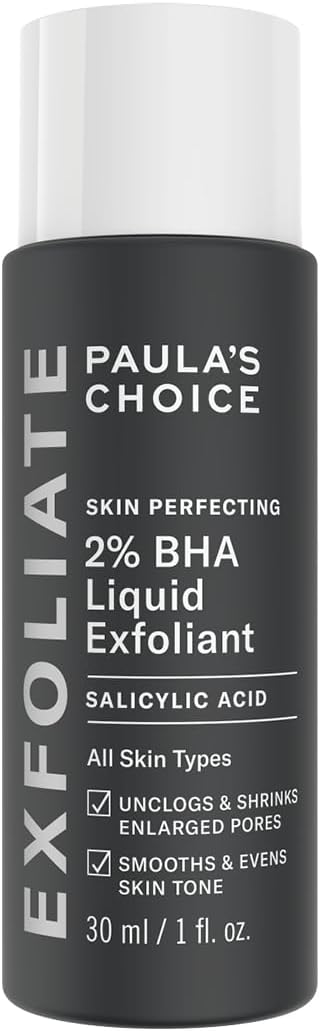 Paula's Choice 30 ml SKIN PERFECTING 2% BHA Liquid Exfoliant - Face Exfoliating Peel Fights Blackheads & Enlarged Pores