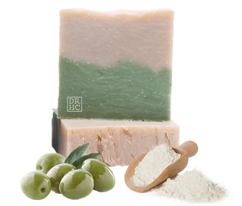 DR.HC All-Natural Skincare Face Soap - Olive Mineral Clay (110g, 3.8oz)