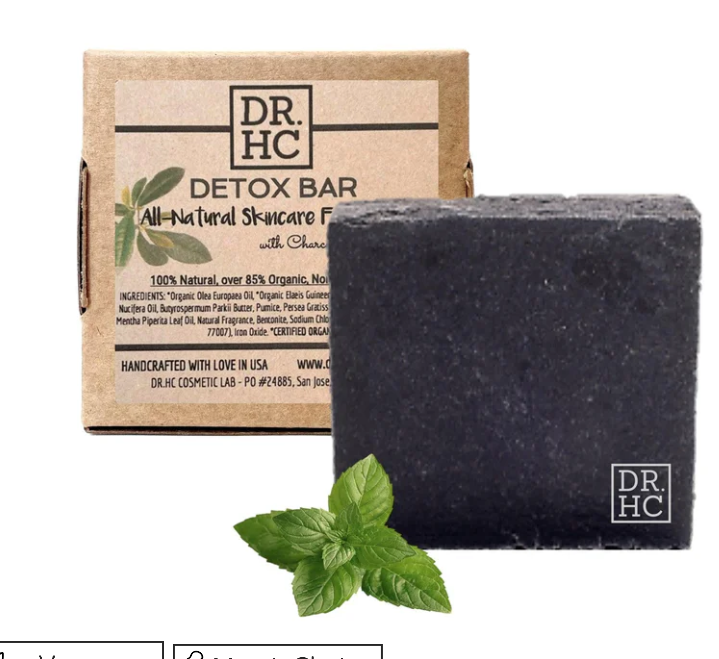 DR.HC All-Natural Skincare Face Soap - Detox Bar (110g, 3.8oz.)