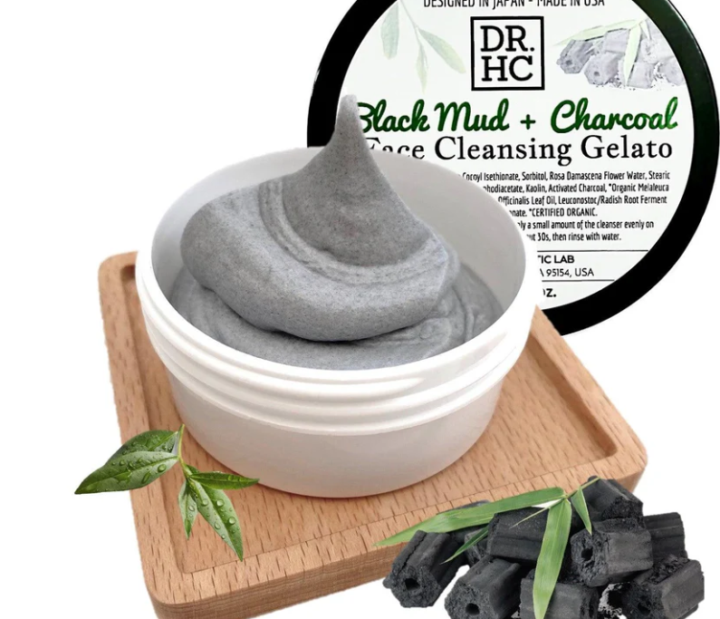 DR.HC Black Mud + Charcoal Face Cleansing Gelato (60g, 2.1oz.)