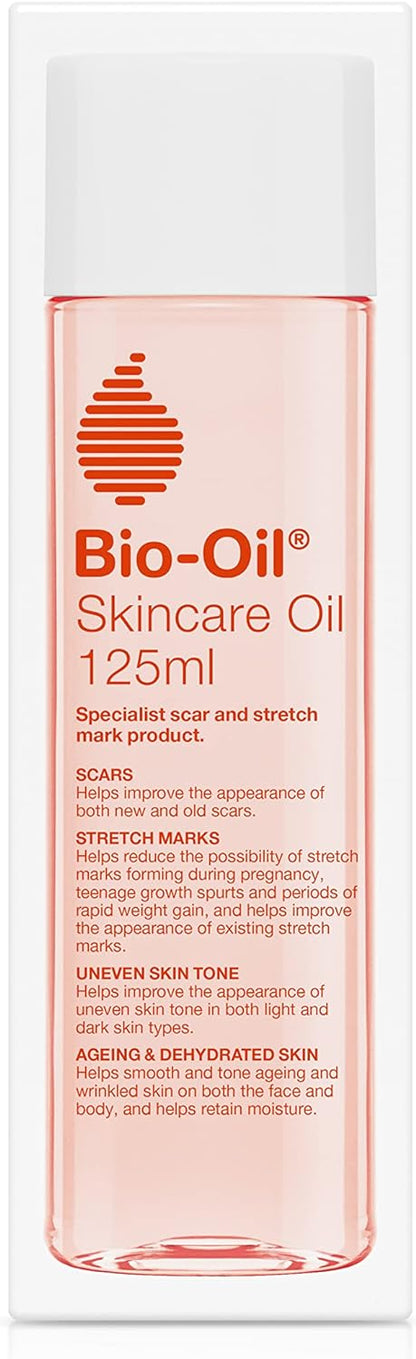 Bio-Oil Skincare Oil - Improve the Appearance of Scars, Stretch Marks and Skin Tone - 1 x 125 ml