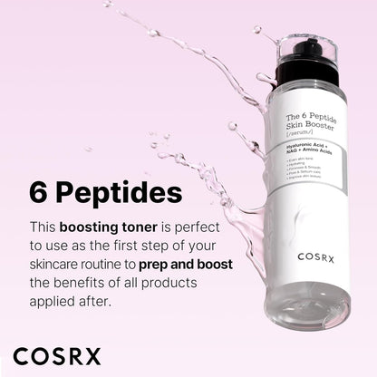 COSRX - Peptide Collagen Booster Toner Serum 150ml Renewal Boosting Facial Essence, Niacinamide & Hyaluronic Acid for All Skin Types