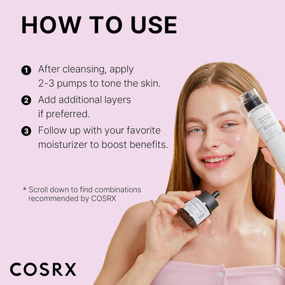 COSRX - Peptide Collagen Booster Toner Serum 150ml Renewal Boosting Facial Essence, Niacinamide & Hyaluronic Acid for All Skin Types