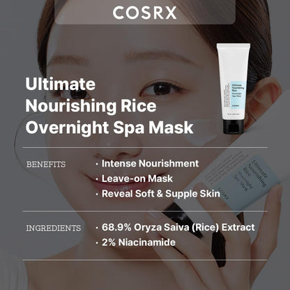 COSRX Ultimate Nourishing Rice Overnight Spa Mask 60ml