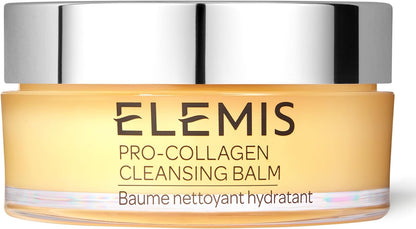 ELEMIS Pro-Collagen Cleansing Balm, 3in1 Melting Facial Cleanser for Deep Cleansing Wash, Infused with 9 Nourishing Essential Oils, Daily Moisturising Makeup Remover for Clean, Glowing Skin