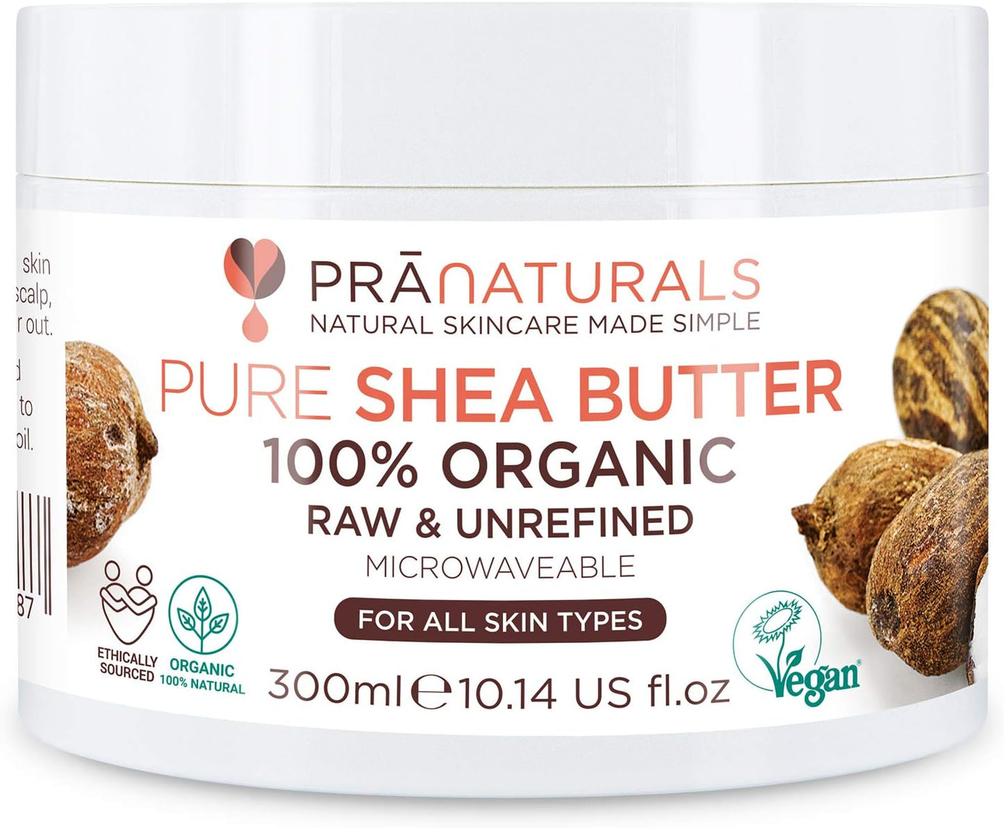 PraNaturals 100% Organic Shea Butter 300ml